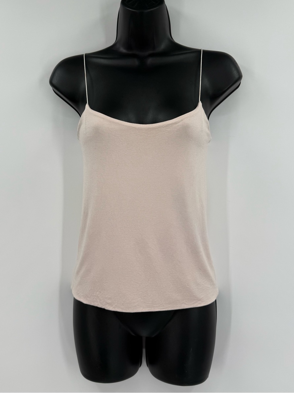 Lida Baday Skinny Strap Stretch Jersey Camisole Tank | Blush | Small